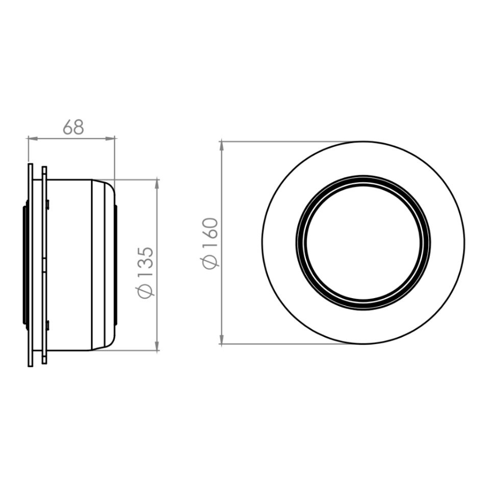 Midi Süperfine LED Armatür (Komple) SMD RGB On-Off (2 Kablolu) - 12 W