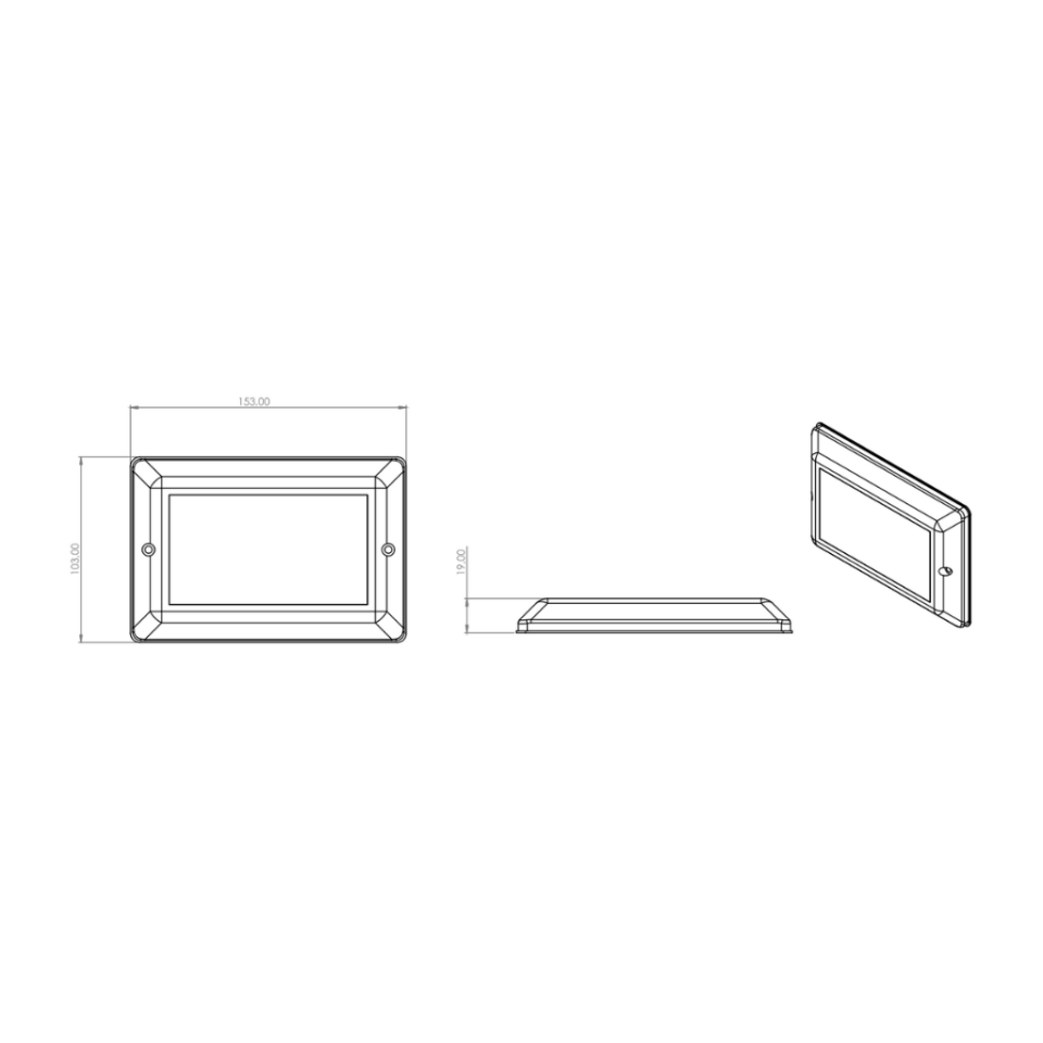 LEON Lamba (Kare-Sıva Üstü) SMD Beyaz/White - 20 W