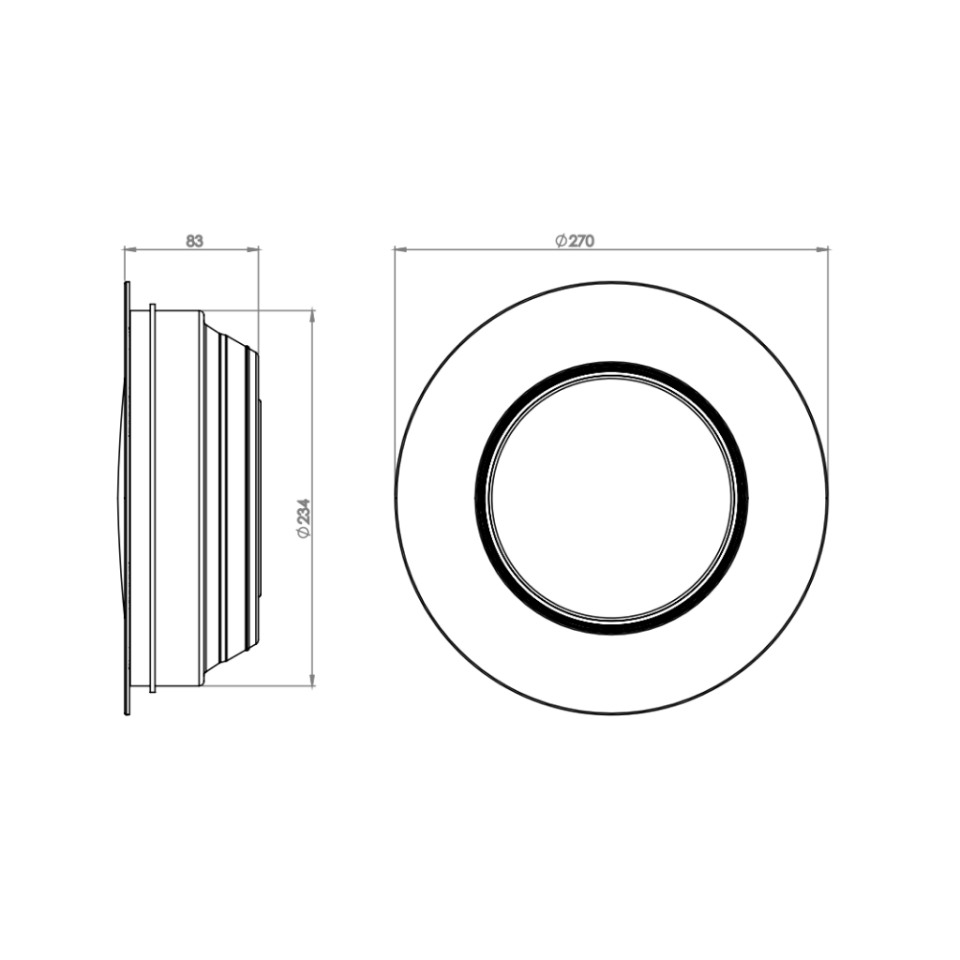 Süperfine LED Armatür (Sıva Altı-Komple) 30-36 W - SMD Beyaz/White