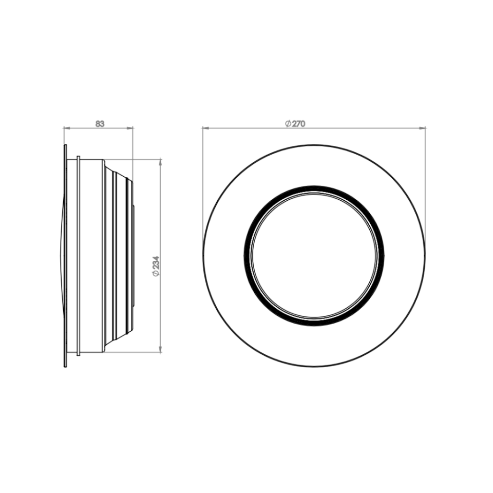 Süperfine LED Armatür (Sıva Altı-Komple) 30-36 W - SMD RGB Sunrise (5 Kablolu)