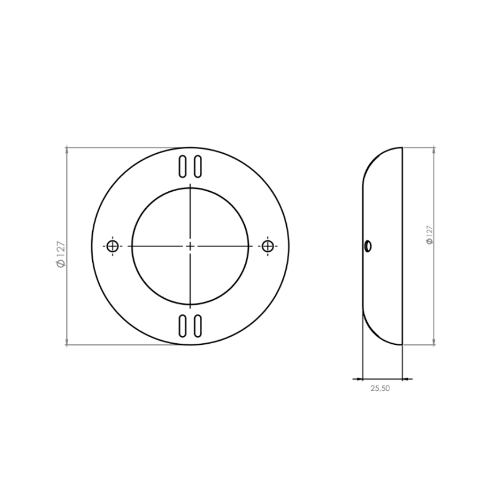 Mini Slim Flat LED Armatür (Sıva Üstü) 8 W - SMD RGB On-Off (2 Kablolu)