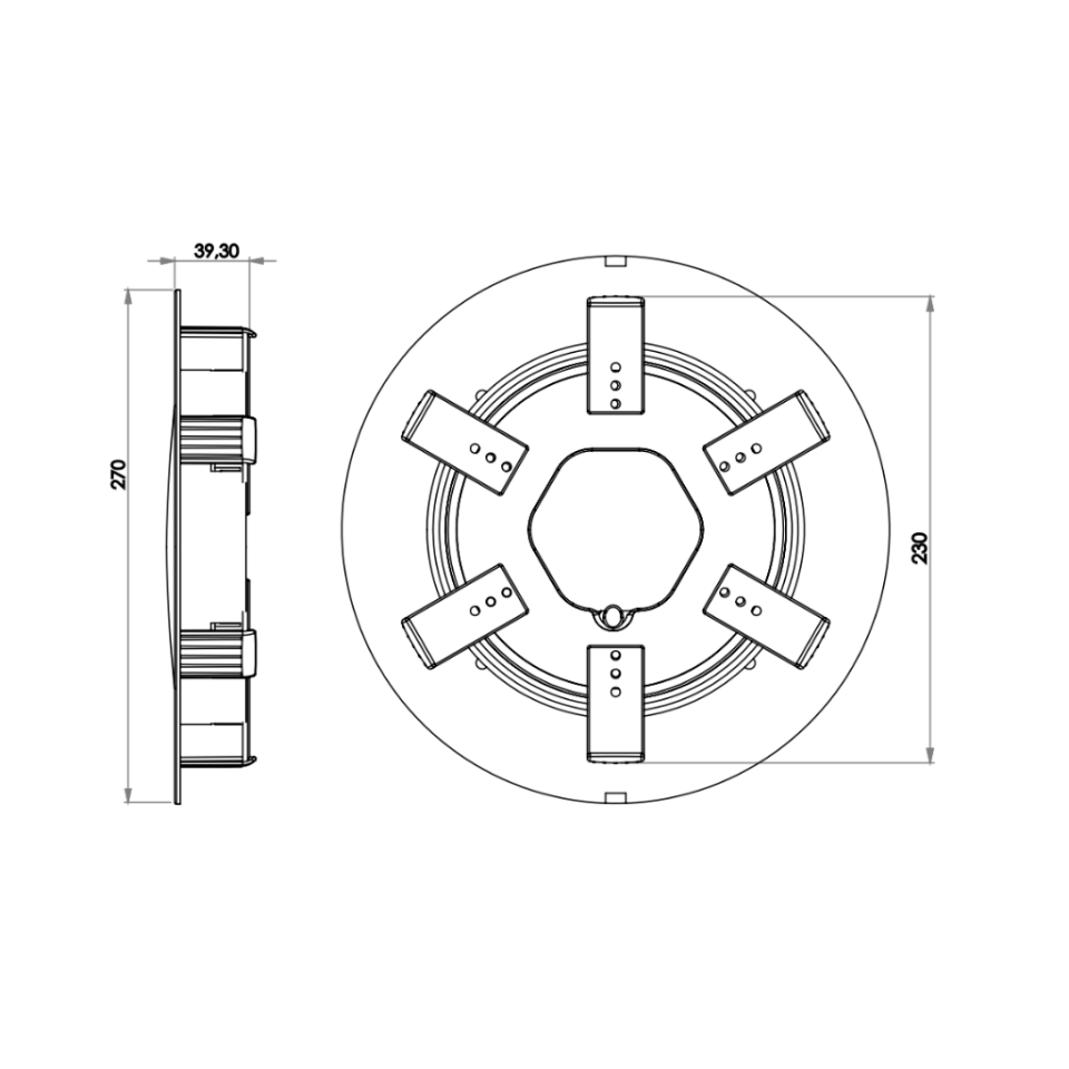 Süperfine LED Armatür Plastik Beyaz Çerçeveli (Kasa Hariç) 44 W - SMD RGB Sunrise (5 Kablolu)